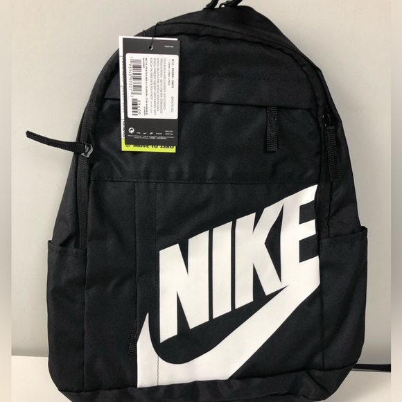 Nike Backpack Elemental 2.0  Bag Black NWT Recycled Materials - Picture 1 of 8